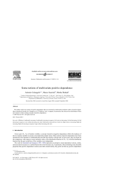 Some notions of multivariate positive dependence