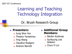 Learning and Teaching Technology Integration