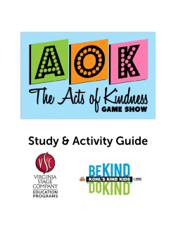 AOK - The Acts of Kindness Game Show