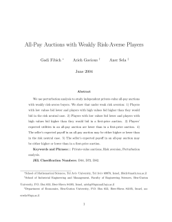 All-Pay Auctions with Weakly Risk
