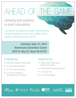 Achieving best practices in youth concussions.