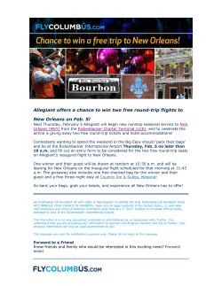 Allegiant offers a chance to win two free round