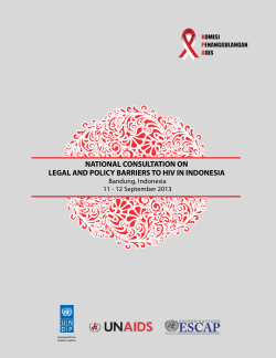 National Consultation on Legal and Policy Barriers to HIV in Indonesia