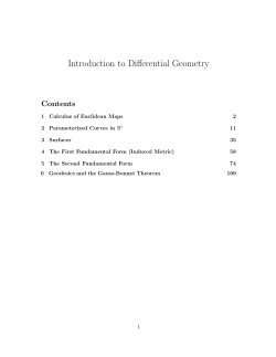 Introduction to Differential Geometry