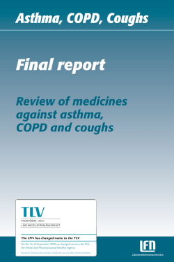Review of medicines against asthma, COPD and coughs