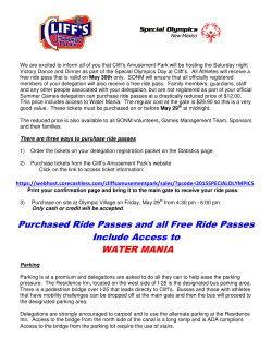 Purchased Ride Passes and all Free Ride Passes Include Access to