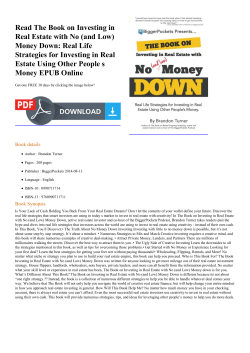 (and Low) Money Down: Real Life Strategies for