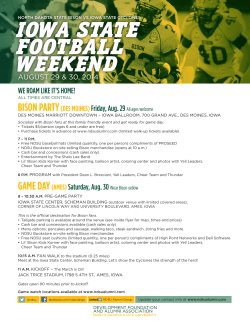 iowa state football weekend