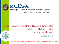 How to stay HOPEFUL through moments of HOPELESSNESS