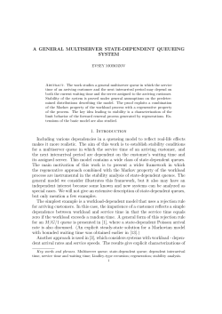 A GENERAL MULTISERVER STATE