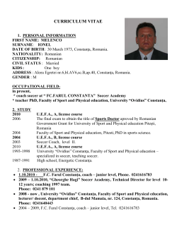 curriculum vitae