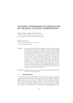 Building Ensembles of Surrogates by Optimal Convex Combination