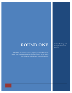 round one - Colorado HOSA