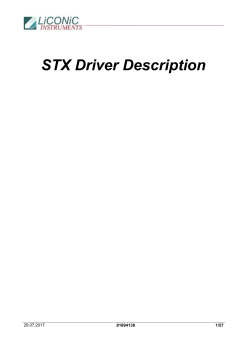 2.3.1 STX Driver Set-up File