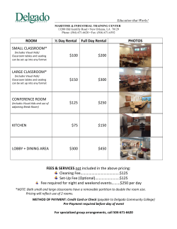 ROOM ½ Day Rental Full Day Rental PHOTOS SMALL