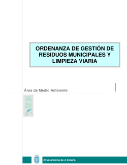 ordenanza de gesti n de residuos municipales y limpieza viaria