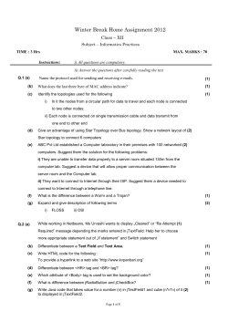 Informatics Practices Sample Paper