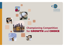 Championing Competition for GROWTH and CHOICE