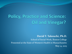Oil and Vinegar? - Asian Women For Health