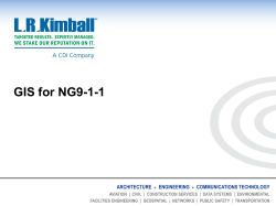 NG9-1-1 - West Virginia GIS Technical Center
