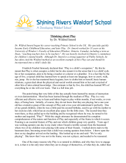 Thinking about Play by Dr. Wildred Innerd (PDF Format)