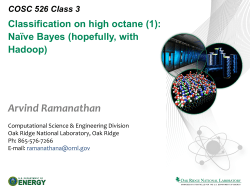 Na&iuml;ve Bayes - Computer Science