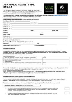 appeal against a final result