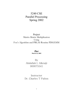 Matrix Multiplication