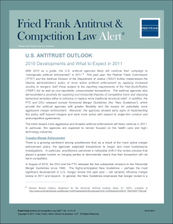 2010 Developments and What to Expect in 2011