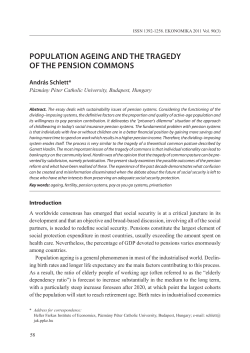 Population ageing and the tragedy of the pension commons