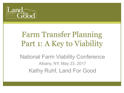 planning - National Farm Viability Conference