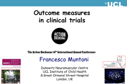 Outcome measures in clinical trials