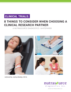 8 things to consider when choosing a clinical research partner