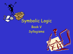 Symbolic Logic