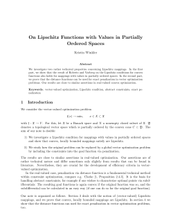 On Lipschitz Functions with Values in Partially Ordered Spaces