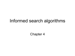 Informed search algorithms - CSE-IITK