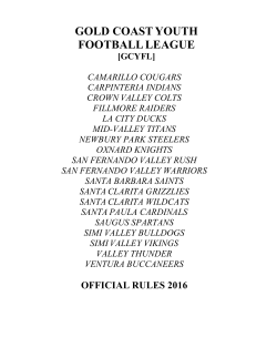 GOLD COAST YOUTH FOOTBALL LEAGUE