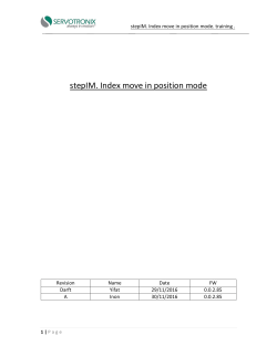 stepIM. Index move in position mode
