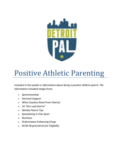 Positive Athletic Parenting