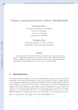 Volume comparison theorems without Jacobi fields
