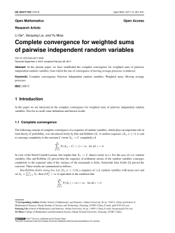 Complete convergence for weighted sums of pairwise independent
