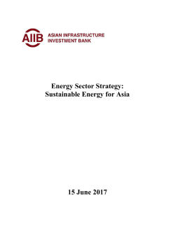 Energy Sector Strategy