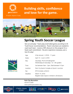 Youth soccer flyer 16