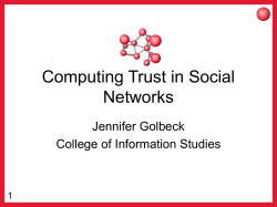 Computing Trust in Social Networks
