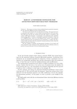 ROBUST A-POSTERIORI ESTIMATOR FOR ADVECTION