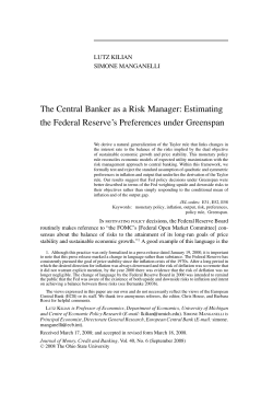 The Central Banker as a Risk Manager