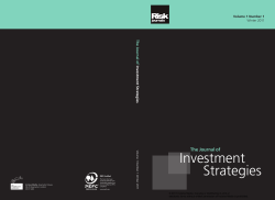 Investment Strategies