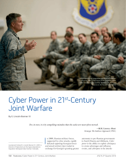 Cyber Power in 21st-Century Joint Warfare