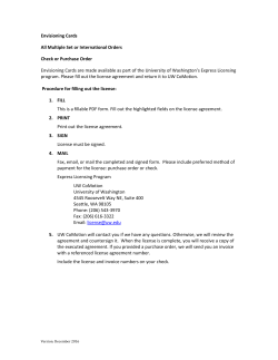 Envisioning Cards All Multiple Set or International Orders Check or