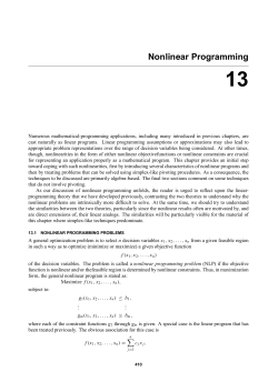 Nonlinear Programming